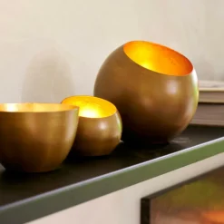 GIMINI Soporte Para Vela Pequeña Cobrizo