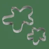 GINGERBREAD Moldes Juego De 2 Plateado