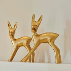 GOLDY Decorativa Ciervo Dorado