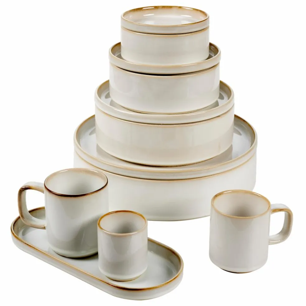 GRACE VINTAGE Cubierto De 16 Piezas Gris