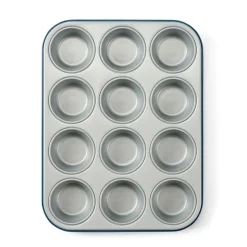 GREENBAKE Molde Para El Horno Para 12 Muffins Azul