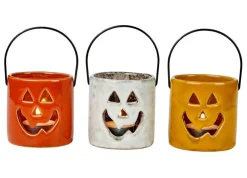 HALLOWEEN Portavelas Blanco