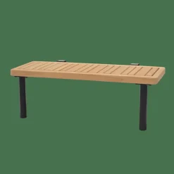 HANNA Lounge Mesa Auxiliar Negro, Natural