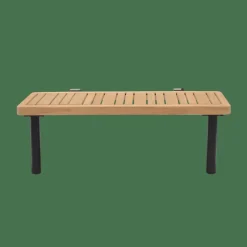 HANNA Lounge Mesa Auxiliar Negro, Natural