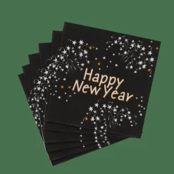 HAPPY NY Paquete De 20 Servilletas Verde
