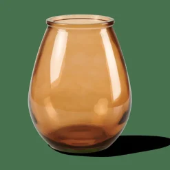 HURRICANE Florero Marrón