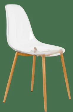 ICE Silla De Comedor Transparente, Natural