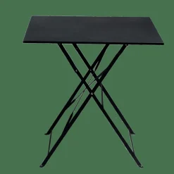 IMPERIAL Mesa Plegable Cuadrado Negro