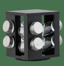 INDUSTRIA Carrusel De Hierbas 8 Botes Negro