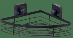 INDUSTRIA Rinconera Para Ducha Con Ventosas Negro