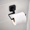 INDUSTRIA Soporte Papel Higién Con Ventosa Negro
