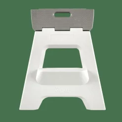 JASMIN Taburete Plegable Deluxe XL Gris Claro