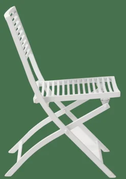 JESSE Silla Plegable Blanco, Beis