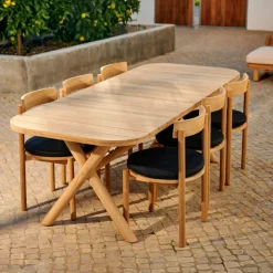 JULES Conjunto De Jardín Con Cojines Negro