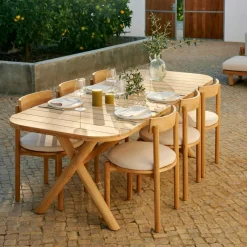 JULES Conjunto De Jardín Con Cojines Beige