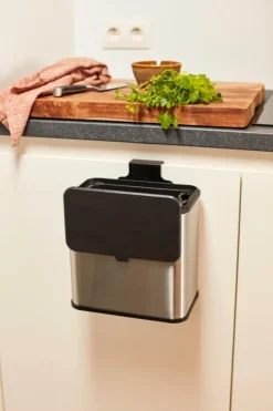 KITCHEN Cubo De Basura Armario 5L Acero Inoxidable