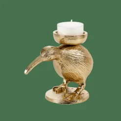 KIWI Soporte Para Vela Pequeña Dorado