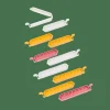 KLIPPER Clips De Cierre Juego De 10 Mezcla De Colores Gris, Amarillo Oscuro, Terracota