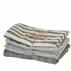 LAURENT Paño De Cocina Juego De 3 Marrón