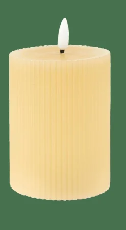 LED Vela Con Led Marrón