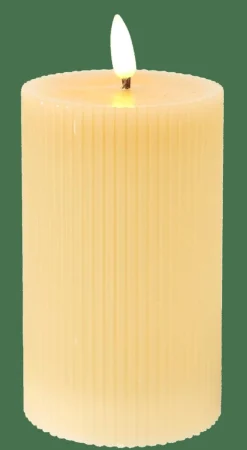 LED Vela Con Led Marrón