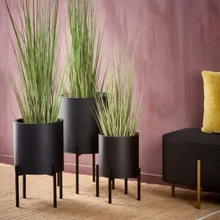 LOUNGE Macetero Negro