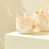 MARBLE Vela De Exterior Blanco, Naranja