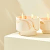 MARBLE Velas De Exterior Blanco, Naranja