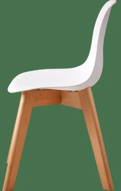 MATHIAS Silla Para Niños Blanco, Natural