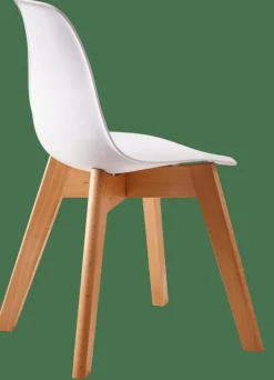 MATHIAS Silla Para Niños Blanco, Natural
