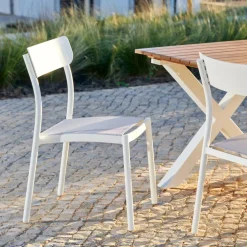 MAVAS Silla Apilable Blanco