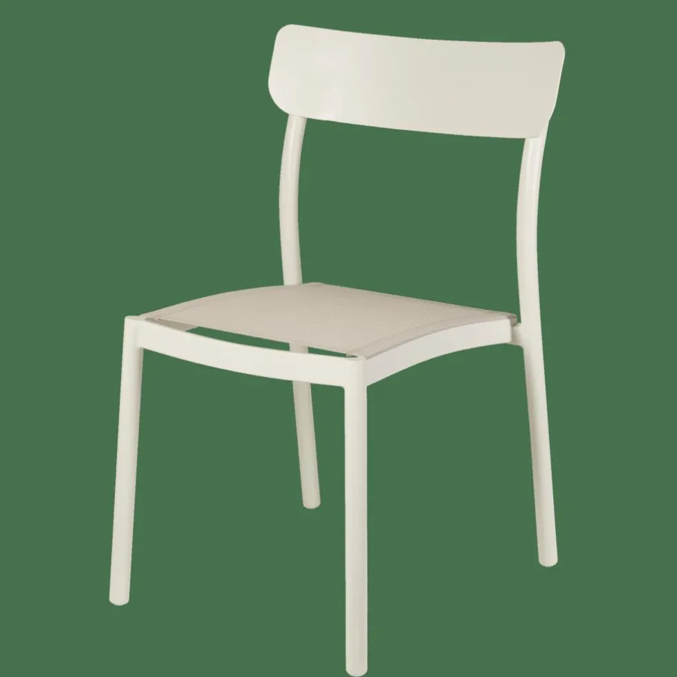 MAVAS Silla Apilable Blanco