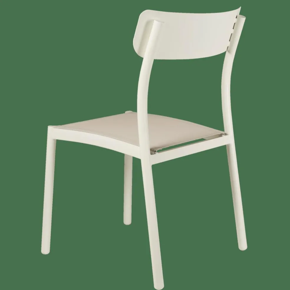 MAVAS Silla Apilable Blanco