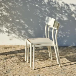 MAVAS Silla Apilable Blanco