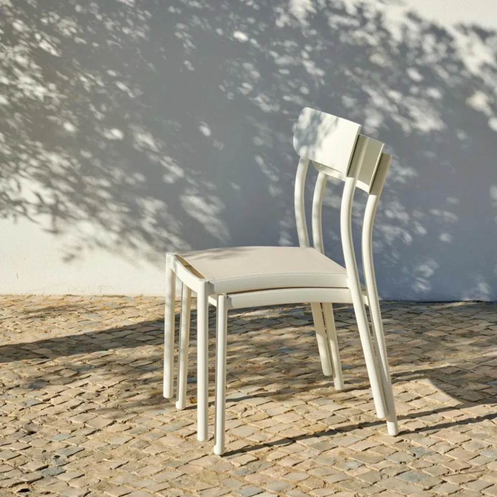 MAVAS Silla Apilable Blanco