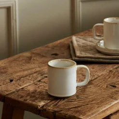 MINERAL MARBLE Taza Con Asa 20 CL Blanco