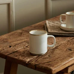 MINERAL MARBLE Taza Con Asa 30 CL Blanco