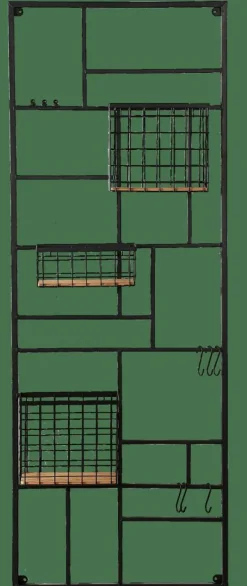 MODULAR Estantería De Pared Negro