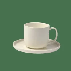 MOON Taza Y Plato 20 CL Blanco