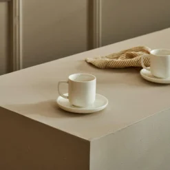 MOON Taza Y Plato 9 CL Blanco