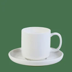 MOON Taza Y Plato 9 CL Blanco