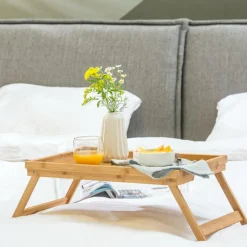 NEW BAMBOO Bandeja De Cama Natural