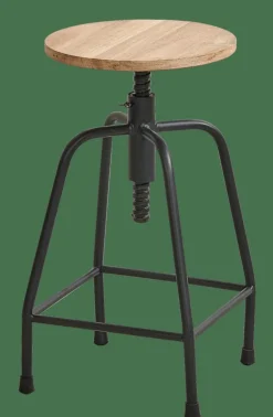 NEW BEDFORD Taburete Negro, Natural