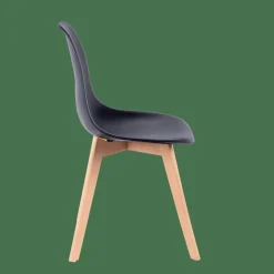 NEW MATS Silla De Comedor Negro