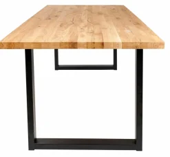 NEW OAK Mesa De Comedor Con Patas En U De Metal