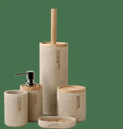 NEW RESIN Cepillo WC En Soporte Natural