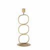 OVAL Soporte Para Vela Pequeña Bronceado
