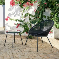 PAPAYO & ACAPULCO Conjunto Lounge Negro