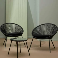 PAPAYO & ACAPULCO Conjunto Lounge Negro