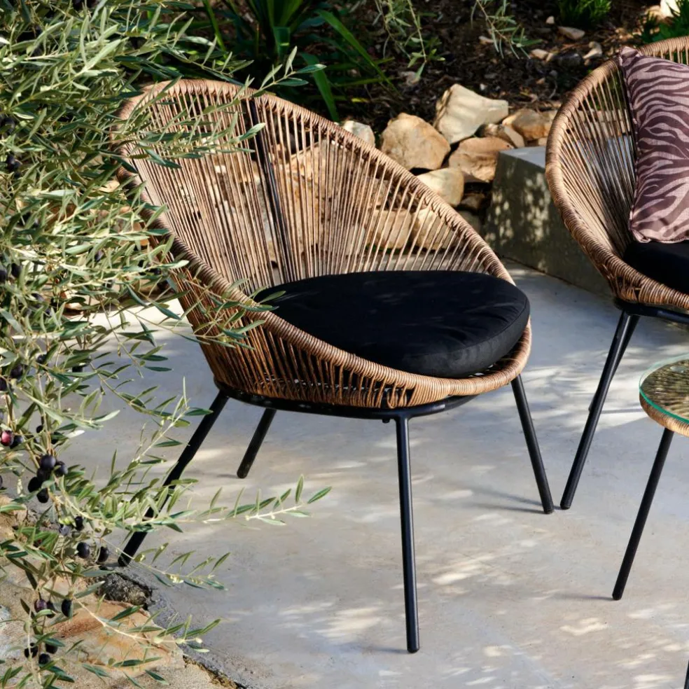 PAPAYO Silla Lounge Con Cojín Natural